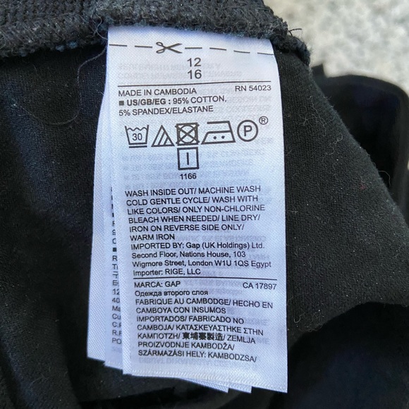 GAP Maternity Cropped Black Work Trousers - Picture 3 of 5